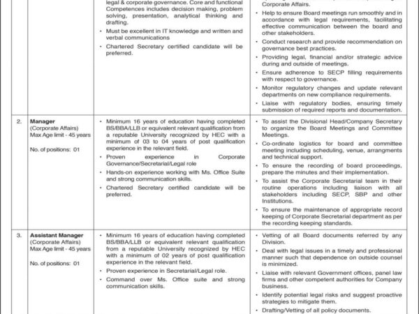 State Life Insurance Jobs 2025 – Assistant General Manager, Manager & Assistant Manager 5 State Life Insurance Jobs Ad 2025 - Latest Vacancies in Karachi for Managerial Posts