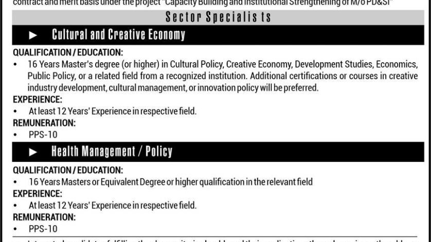 Planning Commission Jobs 2025 | Government of Pakistan – Apply Now 1 Planning Commission Jobs 2025 Official Job Advertisement