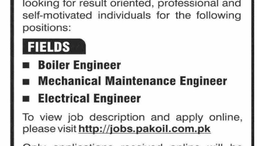 Pakistan Oilfields Limited Jobs 2026 Official Advertisement 2026
