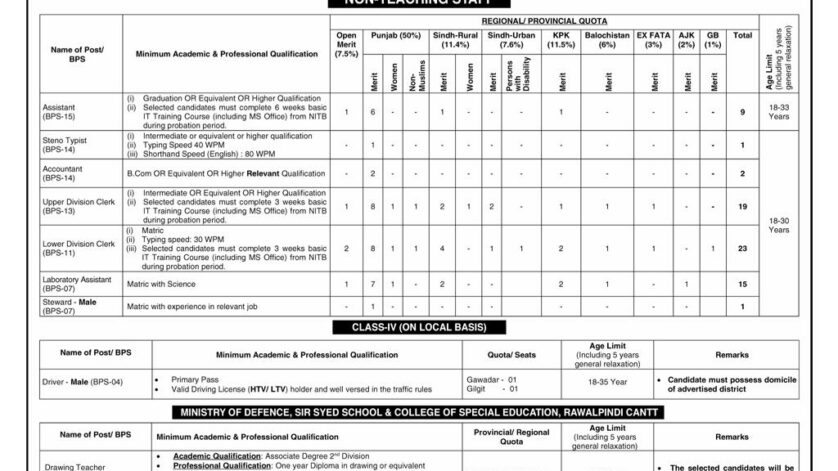 [Government of Pakistan Jobs 2026] Official Advertisement 2026